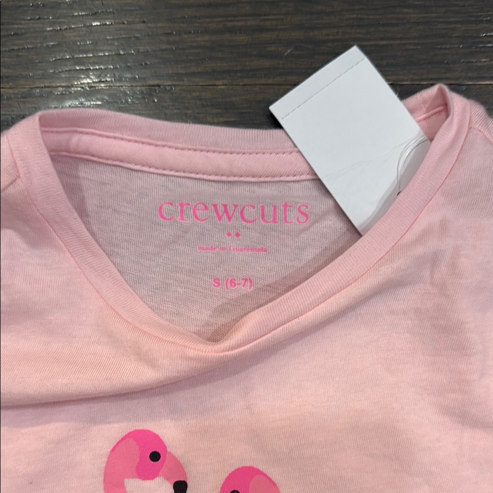 Crew Cuts Pink Flamingo Kids T-Shirt - Picture 2 of 3